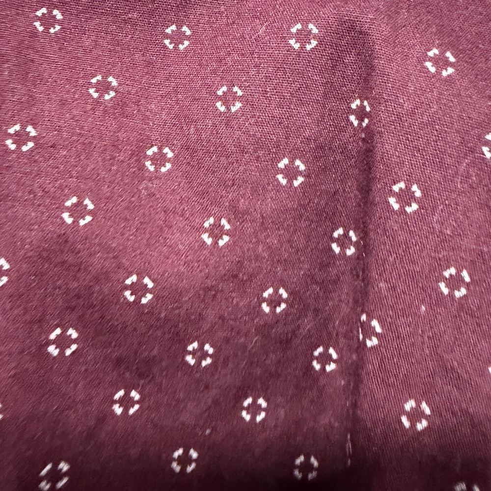 Express Men's Maroon Geometric Button-Down Shirt - image 4